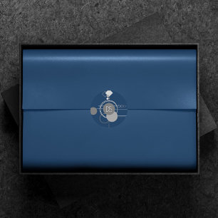 Adesivo Tattoos Line Art Cinza Azul Marinho Personalizad