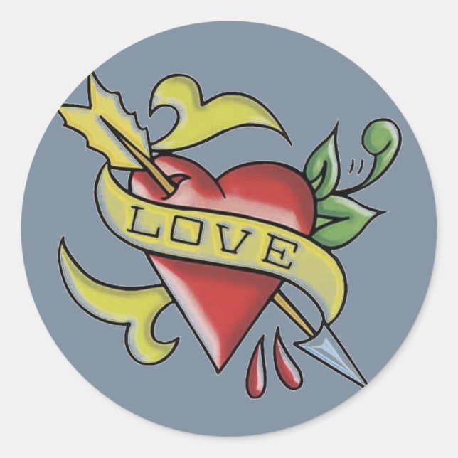 Adesivo Tatuagem de amor - Sticker (Frente)