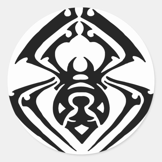 Adesivo Tatuagem de aranha tribal (Frente)