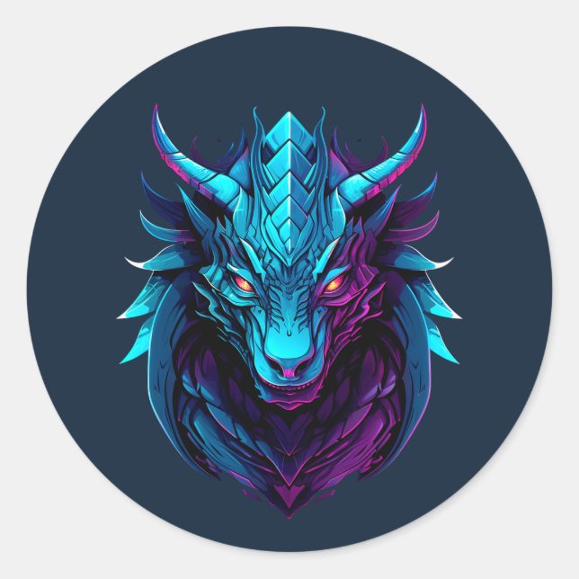 Adesivo Tatuagem de dragão (Frente)