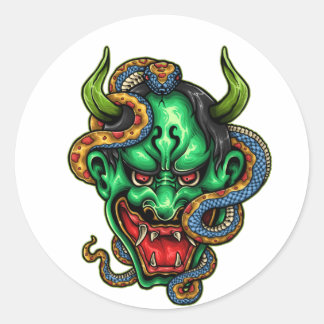 Adesivo Tatuagem de Dragão Verde