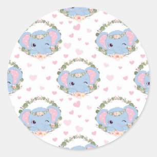 Adesivo Tatuagem De Elefante E Flor