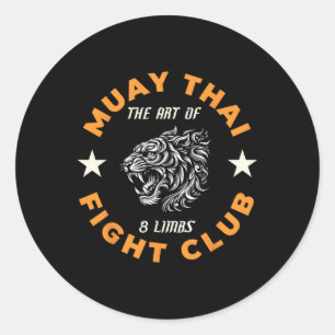 Adesivo Tatuagem de Luta de Muay Thai Mma Tigre Arte dos 8