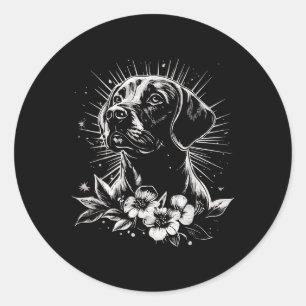 Adesivo Tatuagem do Estilo Retroativo do Lover do Cachorro