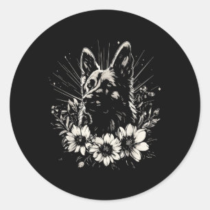 Adesivo Tatuagem do estilo retrorreflector do german sheph