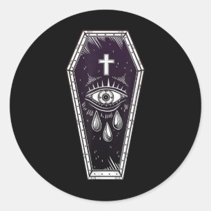 Adesivo Tatuagem Flash Coffin - Pop Art Spookie Tee - Fiqu