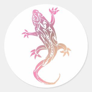Adesivo Tatuagem Gecko Rosa