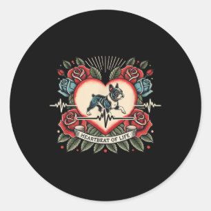 Adesivo Tatuagem Retroativa Com Rosas De Batimentos Cardía