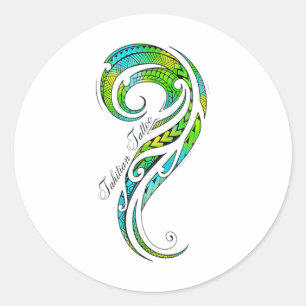 Adesivo Tatuagem Tahitian - Tatuagem Havaiana - Gráfico _1