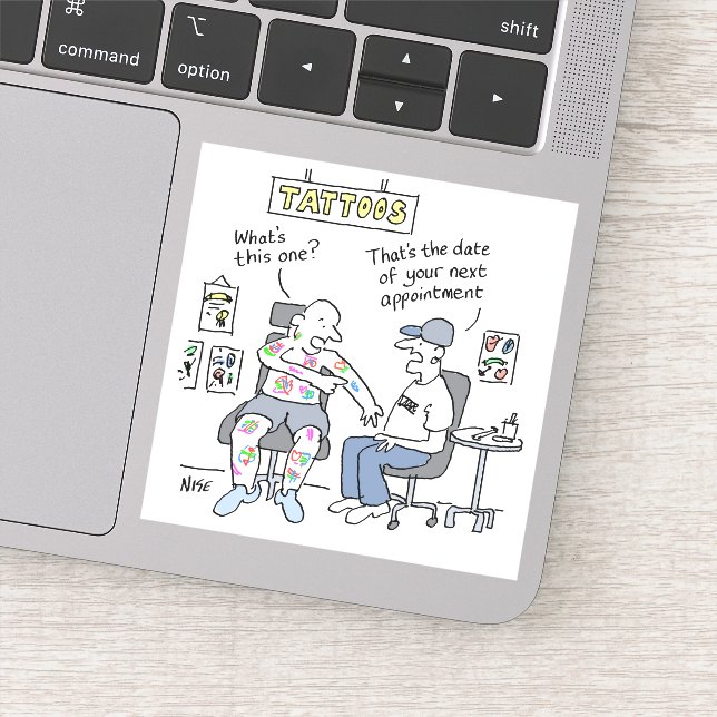Adesivo Tatuagem Tema Engraçado Tatuador (Detalhe)