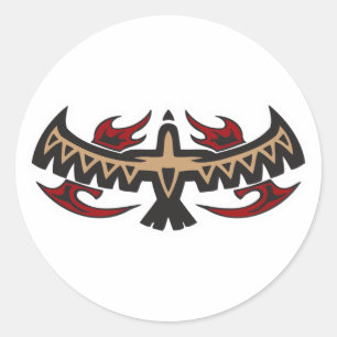 Adesivo Tatuagem Tribal Águia Falcão