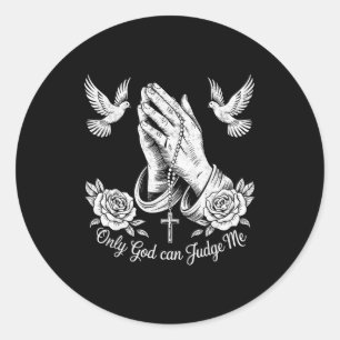 Adesivo Tatuagens Cristãs Só Deus Pode Me Julgar Oração Mã