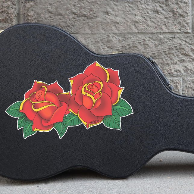 Adesivo Tatuagens do Rosa vermelha (Criador carregado)