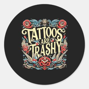 Adesivo Tatuagens Engraçadas De Tatuagem Humor São Trashy 