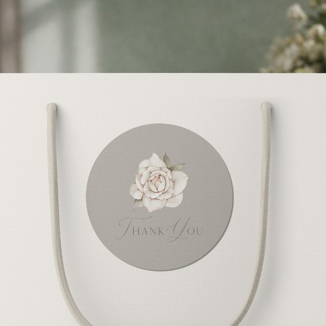 Adesivo Taupe Rose “Thank You” Wedding (Criador carregado)