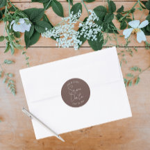 Taupe Stylized Wedding Salvar Data