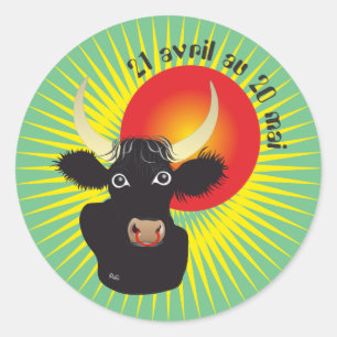 Adesivo Taureau 21 avril au 20 mai Autocollants