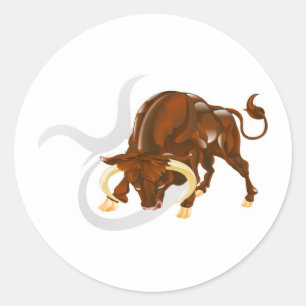 Adesivo Taurus, a estrela do touro ou sinal de nascimento.