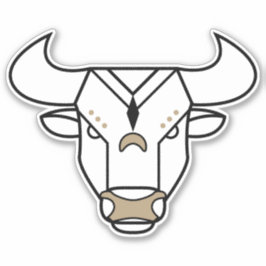 Adesivo Taurus Bull Símbolo astrológico ouro
