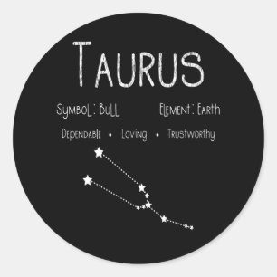 Adesivo Taurus Horoscope Astrology Star Sinal de Astrologi