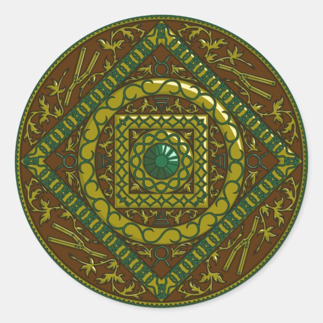 Adesivo Taurus Mandala Sticker (Frente)