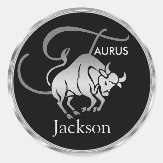 Adesivo Taurus ♉ o Bull - Zodiac Horoscope (Frente)