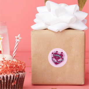 Adesivo Taurus Zodiac Pastel Cardíaco Bolo de Aniversário