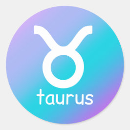 Adesivo Taurus Zodiac - Sinal de Astrologia Estrela Azul R