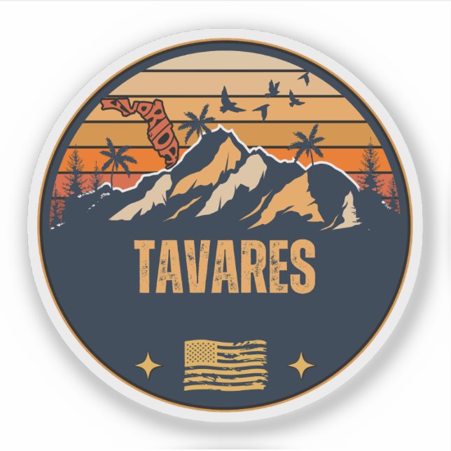 Adesivo Tavares, Flórida  (Frente)