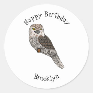 Adesivo Tawny frogmouth bird cartoon
