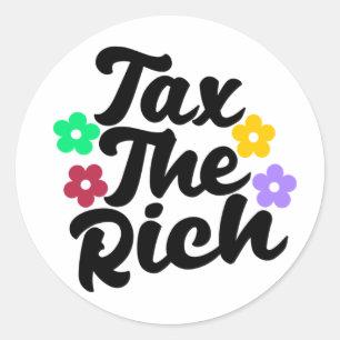 Adesivo Taxe os Ricos - Anticapitalista