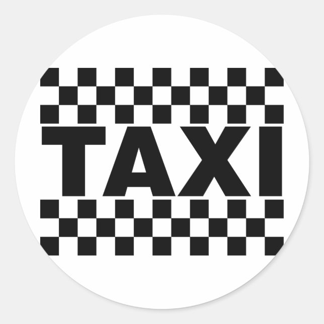 Adesivo Taxi ~ Taxi Cab ~ Carro Para Aluguer (Frente)