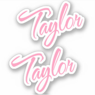 Adesivo Taylor Decorative Name (Nome decorativo Taylor) no