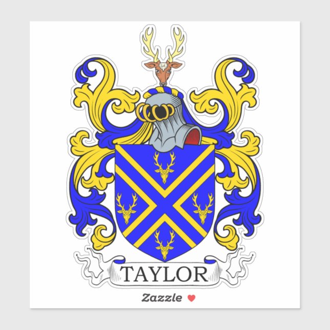 Adesivo Taylor Family Crest (Folha)