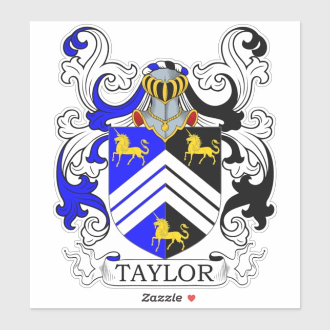 Adesivo Taylor Family Crest (Folha)