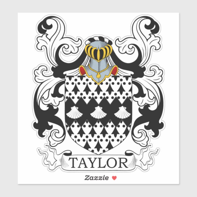 Adesivo Taylor Family Crest (Folha)