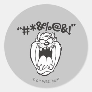 Adesivo TAZ™ Gelando Expletivos