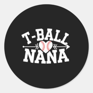 Adesivo Tball Nana Heart Baseball Sports Grandma Gift