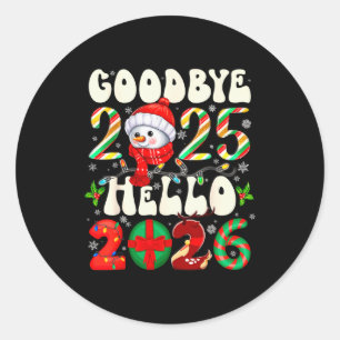 Adesivo Tchau 2025 Olá 2026 Feliz Natal Feliz Ano Novo