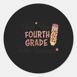 Adesivo Tchau, 4º ano, verão, dia passado