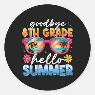 Adesivo Tchau 8º ano Formando de verão no último dia O