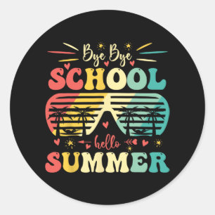 Adesivo Tchau Escola Olá Verão Feliz Dia Passado Da Escola
