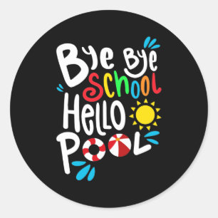 Adesivo Tchau Tchau Escola Olá Piscina I