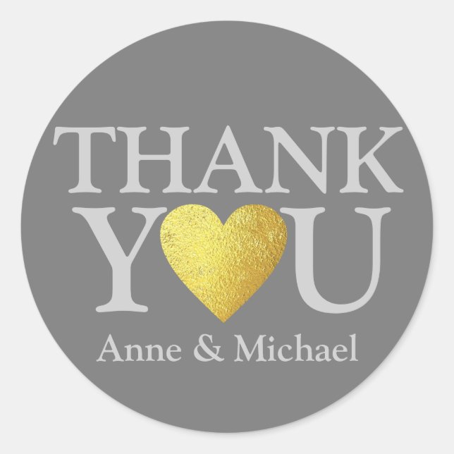 Adesivo te amo e te obrigado. favores de casamento (Frente)