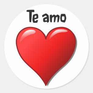 Adesivo Te amo - Eu te amo no espanhol