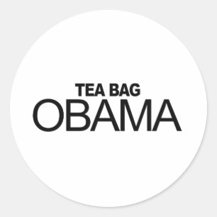 Adesivo Tea Bag Obama