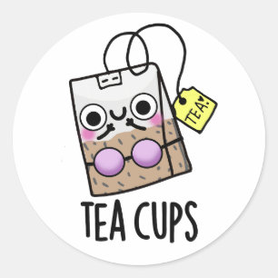 Adesivo Tea Cups Funny Bra Puns