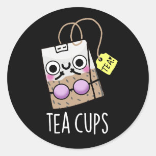 Adesivo Tea Cups Funny Bra Puns Dardos BG