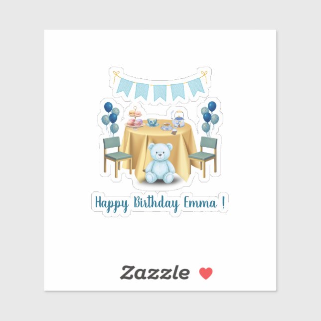 Adesivo Tea Party Birthday Sticker (Folha)
