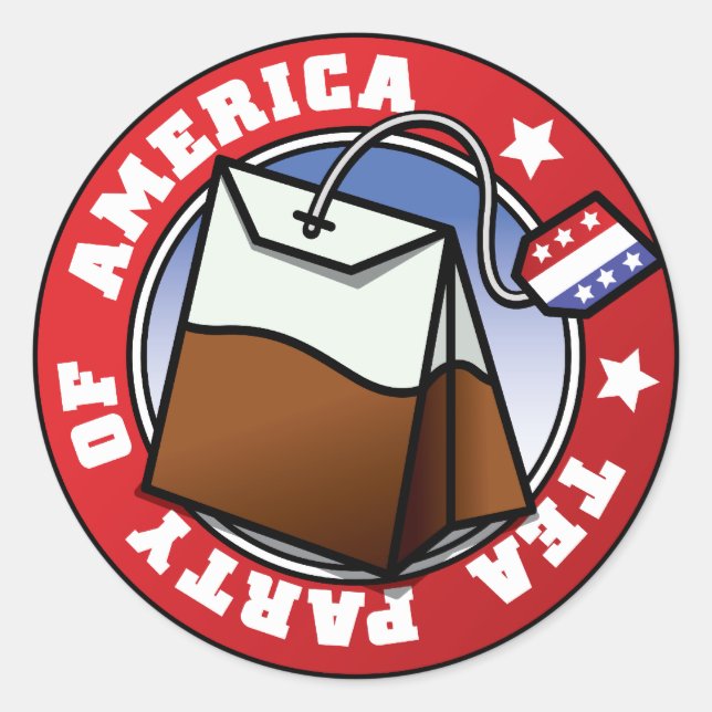 Adesivo Tea Party of America (Frente)